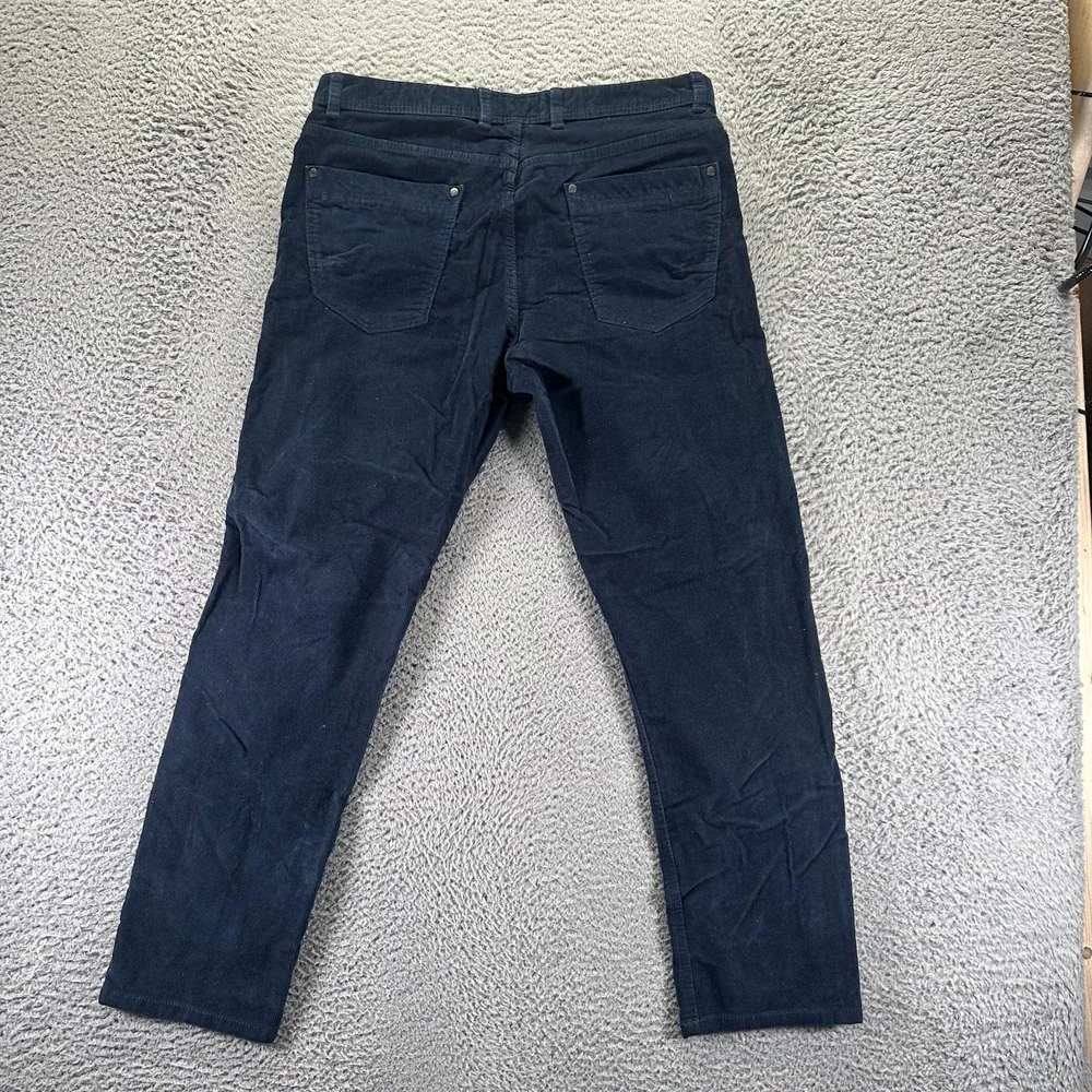 Copper & Oak Pant Mens 34x30 Blue Cotton Corduroy Chino‎ Straight Preppy Career